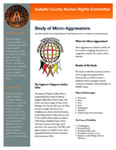 preview image of first page Study of Microagressions Against Tribal Members in Isabella County – Fact Sheet