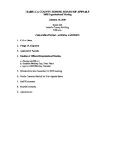 preview image of first page January 15, 2020 Amended Agenda