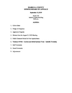 preview image of first page September 18, 2019 Agenda