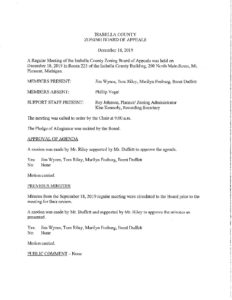 preview image of first page December 18, 2019 Approved Minutes