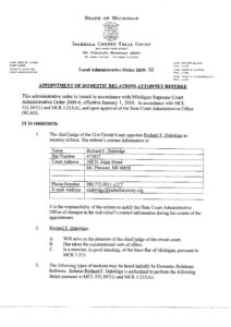 preview image of first page 2019-3 Appointment of Domestic Relations Referee -Richard H. Dubridge