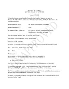 preview image of first page January 15, 2020 Unapproved Minutes