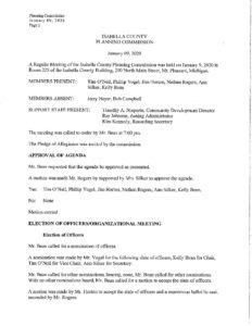 preview image of first page January 9, 2020 Approved Minutes