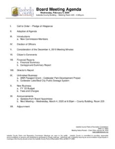 preview image of first page Meeting Agenda 2.5.20