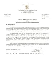 preview image of first page LAO 2020-5 Partial Court Closure for Public Health Emergency