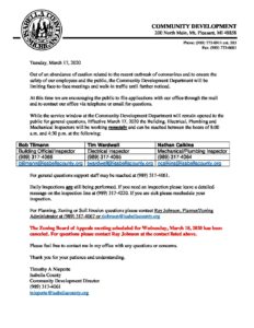 preview image of first page Community Development Limited Service Information