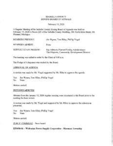 preview image of first page February 19, 2020 Approved Minutes