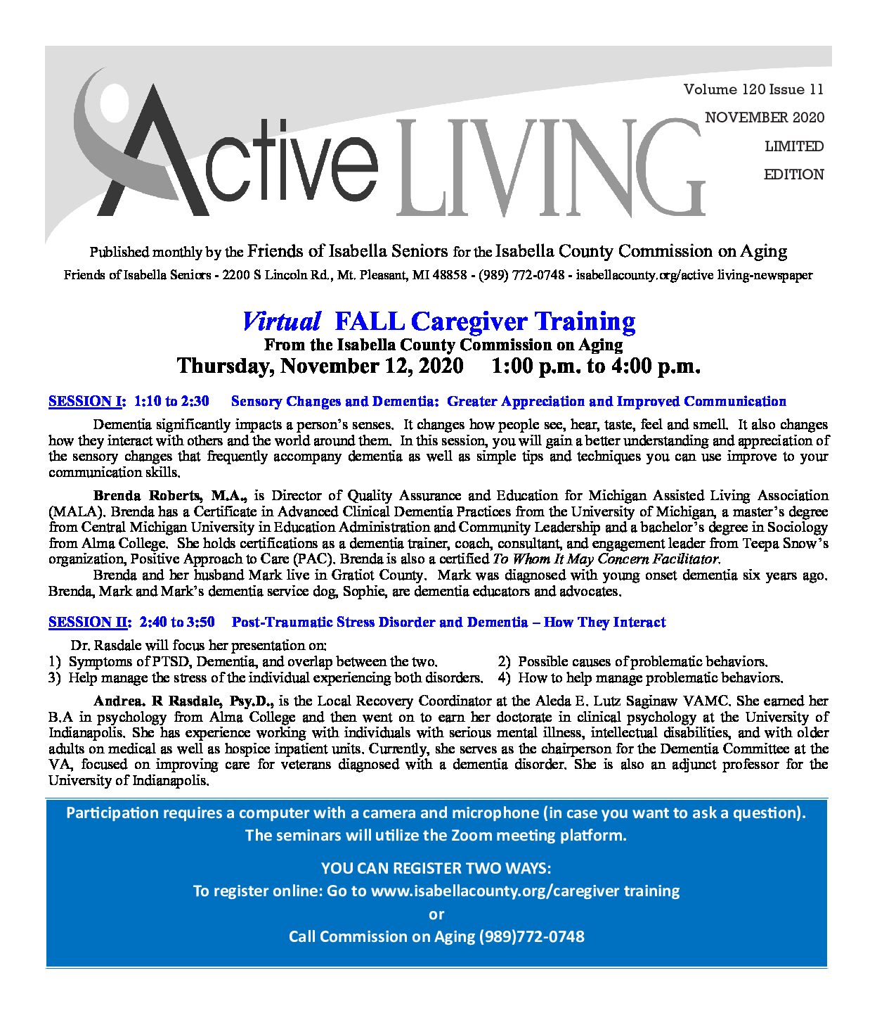 preview image of first page November Active Living
