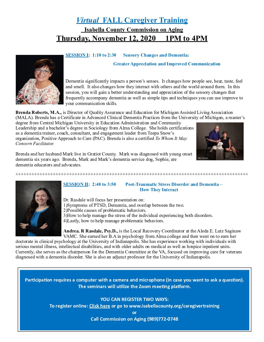 preview image of first page Virtual FALL Caregiver Training