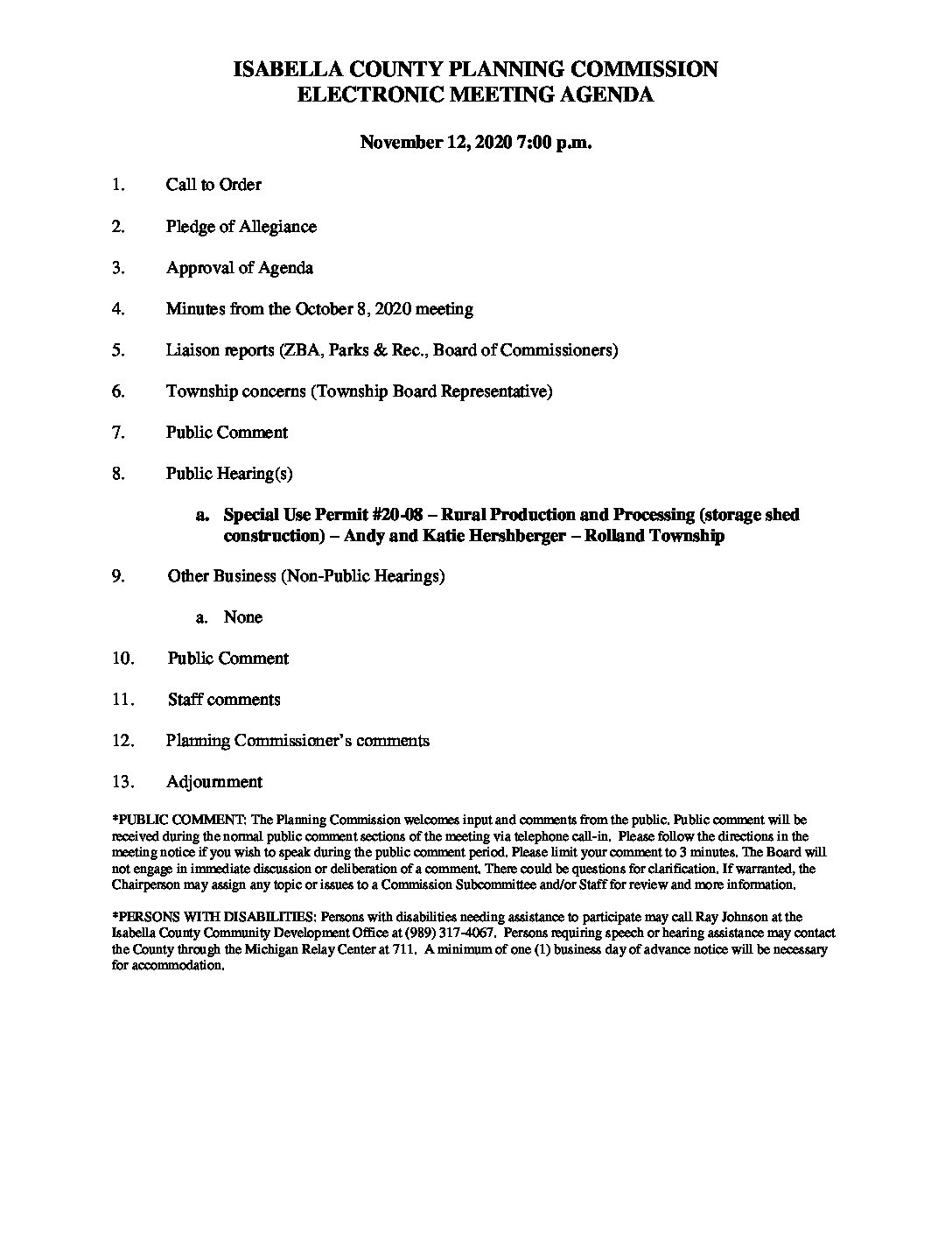 preview image of first page November 12, 2020 Agenda