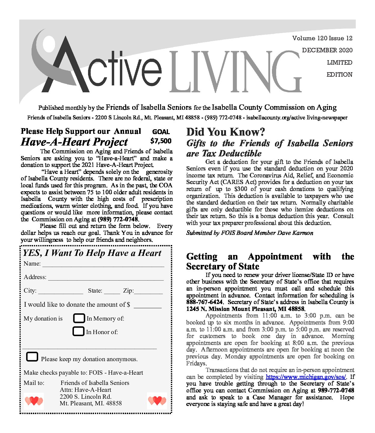 preview image of first page December 2020 Active Living