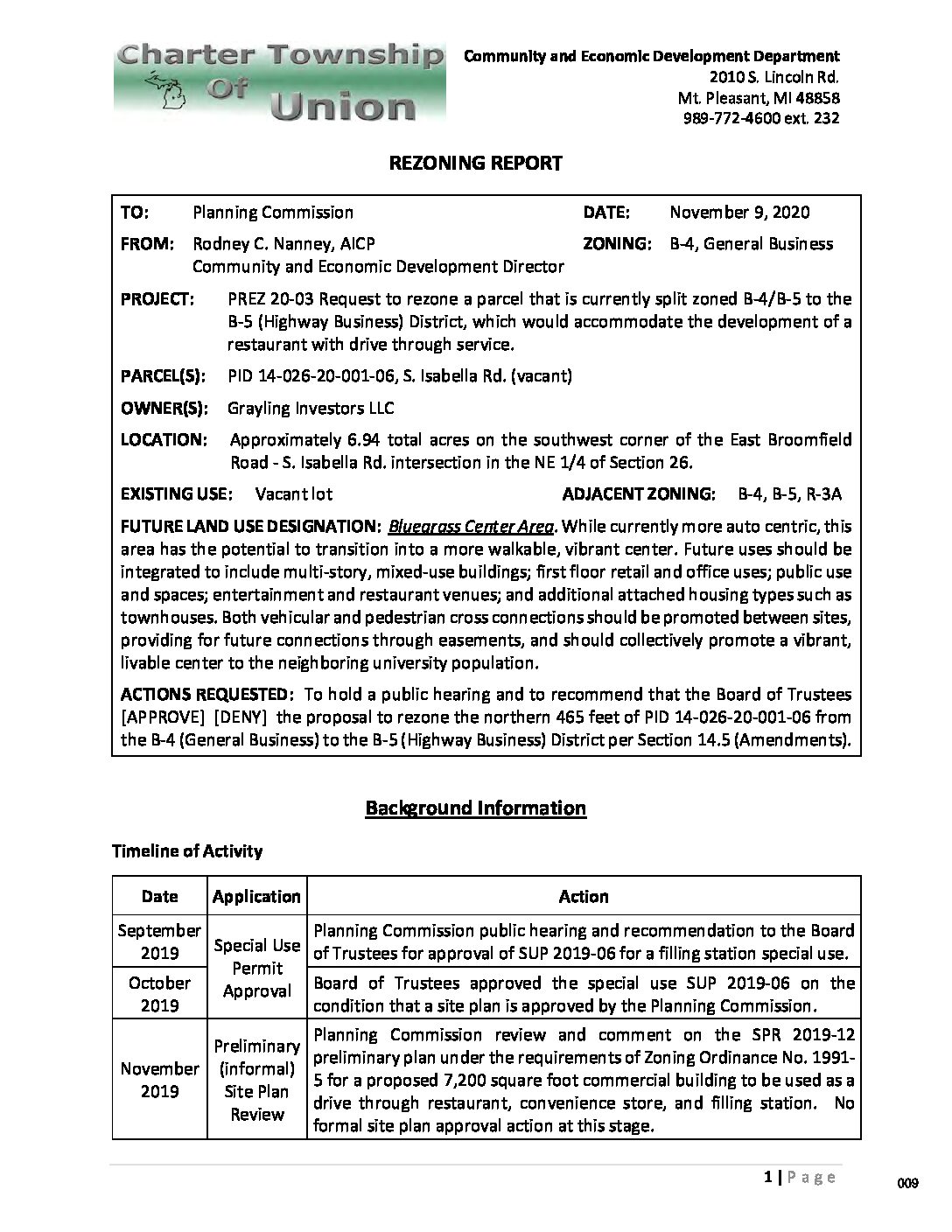 preview image of first page Union Township Map Amendment
