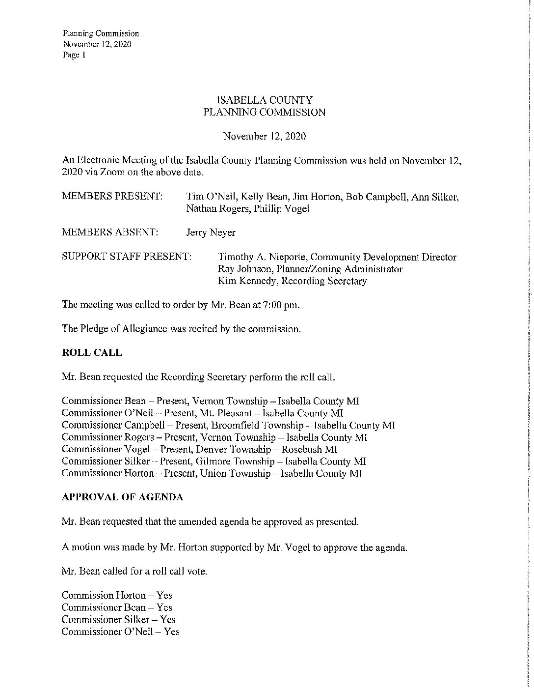 preview image of first page November 12, 2020 Approved Minutes