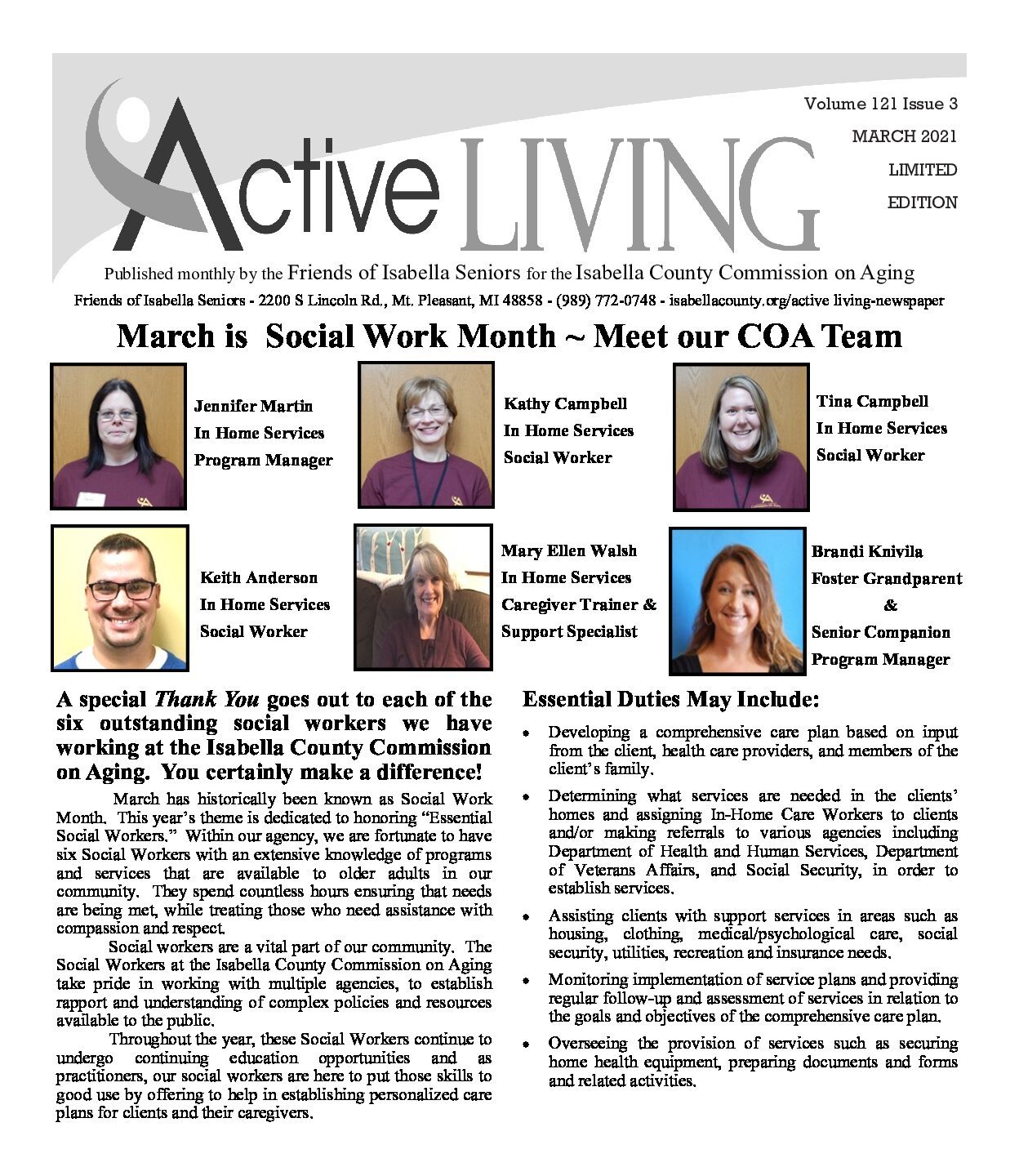 preview image of first page March 2021 Active Living