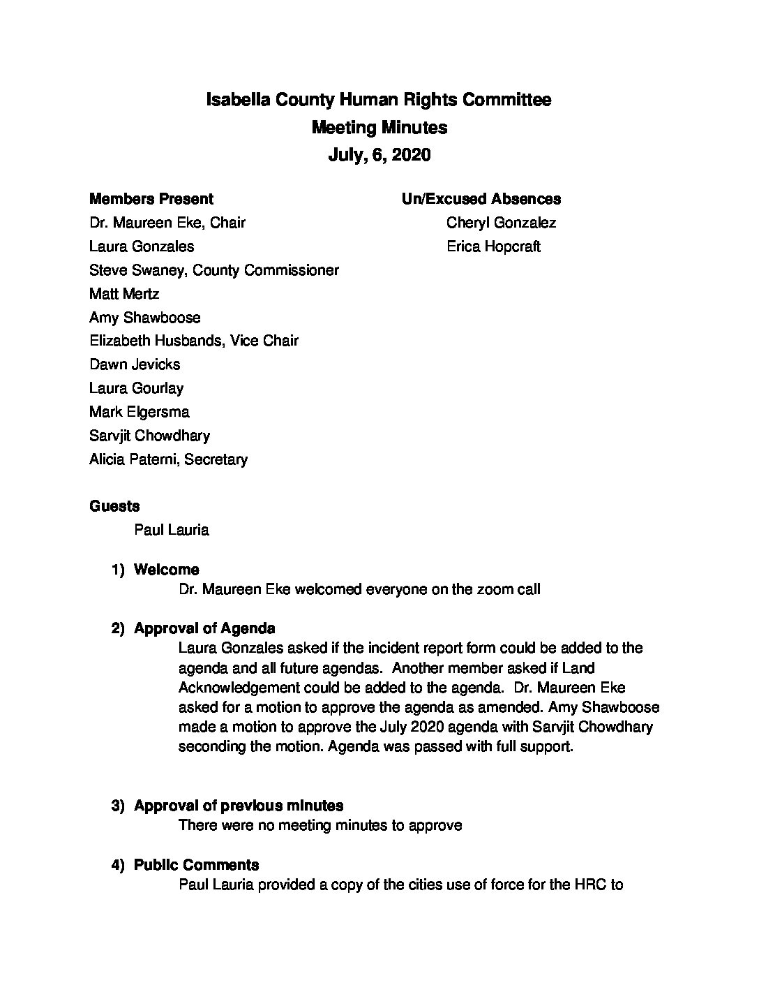 preview image of first page July 6, 2020 Minutes