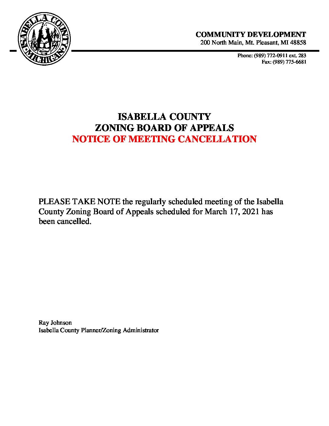 preview image of first page March 17, 2021 Cancellation Notice