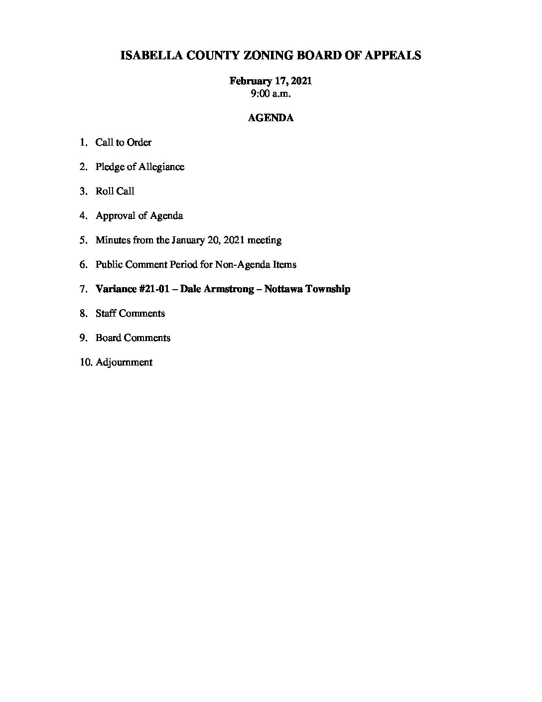 preview image of first page February 17, 2021 Agenda