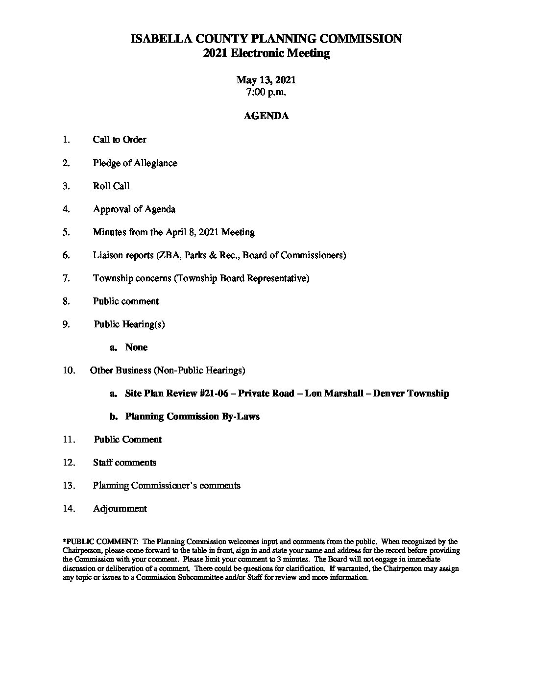 preview image of first page May 13, 2021 Agenda