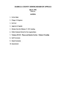 preview image of first page July 21, 2021 Agenda