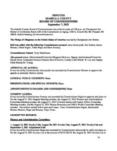 preview image of first page September 7, 2021 Minutes