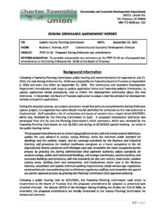 preview image of first page Union Township Text Amendments