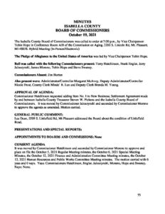 preview image of first page October 19, 2021 Minutes