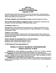 preview image of first page September 21, 2021 Minutes