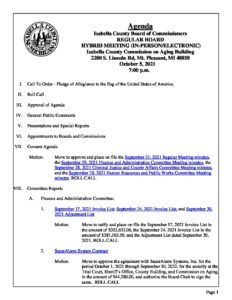 preview image of first page October 05, 2021 Agenda