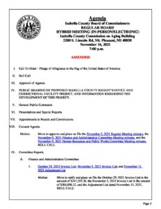 preview image of first page November 16, 2021 Agenda