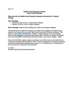 preview image of first page February 10, 2022 Special Meeting Notice