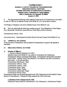 preview image of first page January 04, 2022 Organizational Meeting Minutes