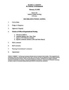 preview image of first page February 10, 2022 Organizational Agenda