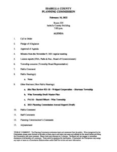 preview image of first page February 10, 2022 Agenda