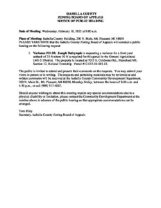 preview image of first page February 16, 2022 Public Hearing Notice