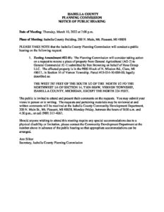 preview image of first page March 10, 2022 Public Hearing Notice