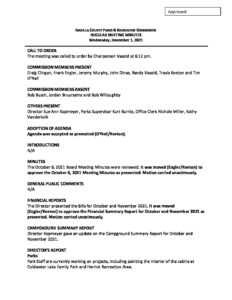 preview image of first page December 1, 2021 Meeting Minutes