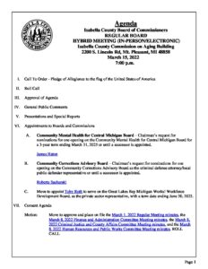 preview image of first page March 15, 2022 Agenda