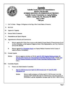 preview image of first page May 3, 2022 Agenda