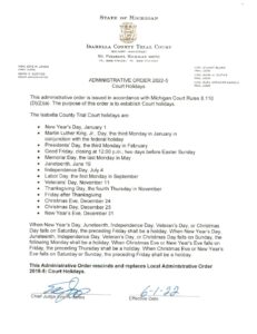 preview image of first page 2022-5 Court Holidays