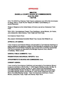 preview image of first page June 7, 2022 Minutes