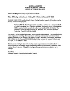 preview image of first page July 20, 2022 Public Hearing Notice