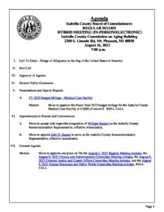 preview image of first page August 16, 2022 Agenda