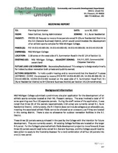 preview image of first page Union Township Map Amendment – MMC