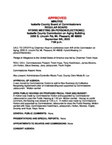 preview image of first page September 6, 2022 Minutes