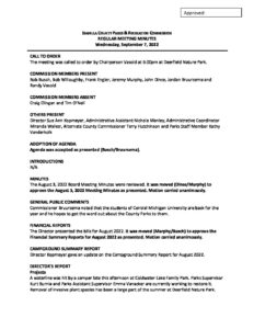 preview image of first page September 7, 2022 Meeting Minutes