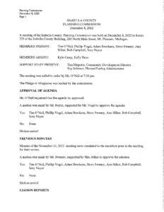 preview image of first page December 8, 2022 Approved Minutes