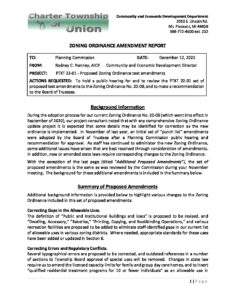 preview image of first page Union Township Text Amendment