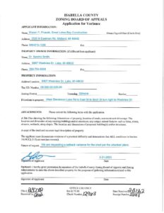 preview image of first page VAR #23-02 – Sandra Smith – Gilmore Township