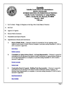 preview image of first page March 7, 2023 Agenda