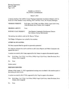 preview image of first page March 9, 2023 Approved Minutes